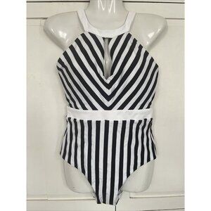 Jets Australia NEW One Piece Swimsuit 6 Barbie Core Retro Black White St…
